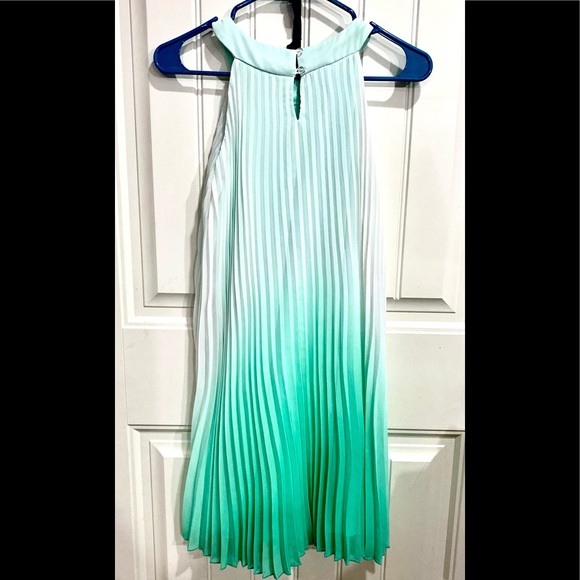 Rare Editions Girls Dress Ombré sea foam green (Size 16) - Picture 3 of 3